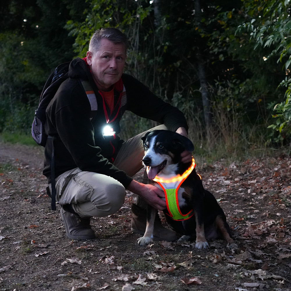 LED Clip-Lampe für Hundehalter – 80 Lumen, IPX7 & USB-C