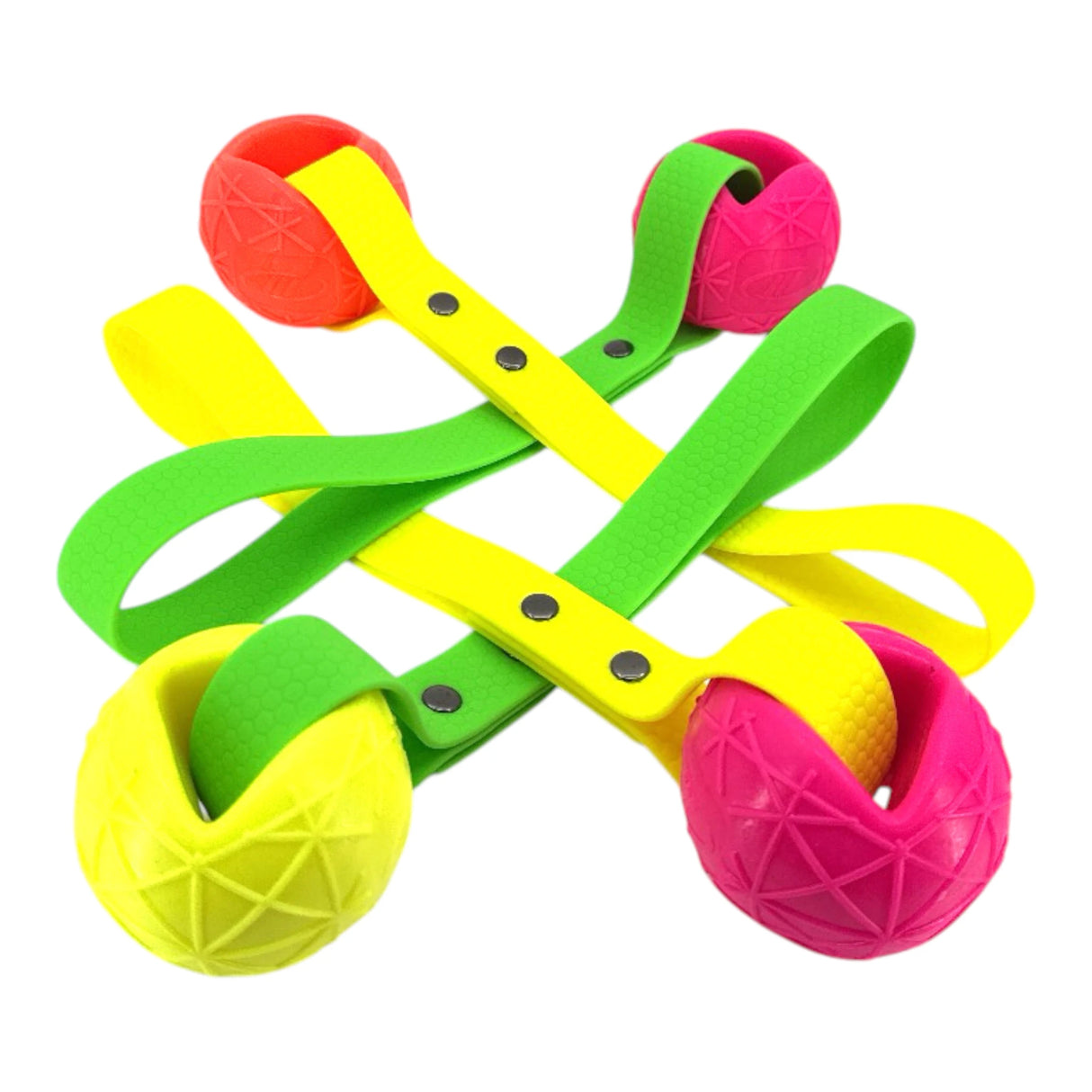 Moby Ball mit Hexa Biothane Wurfschlaufe