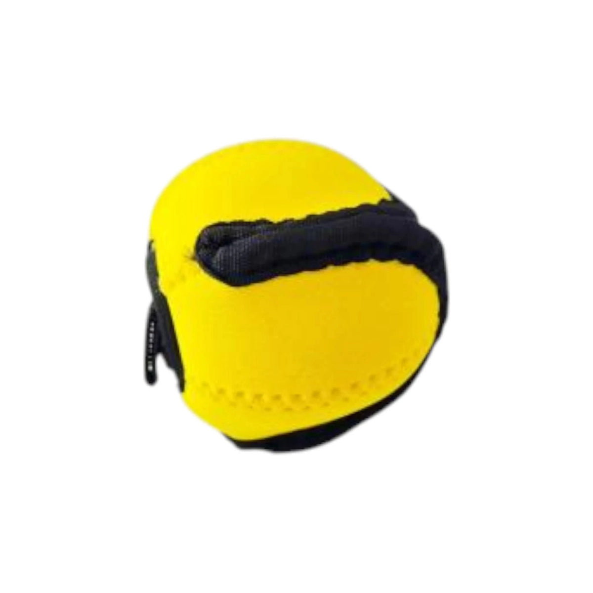 Puppingtons Lotusball Pod interaktiver Trainingsball in Gelb mit Klettverschluss-Fach für Snackbelohnung, nachhaltiges Hundezubehör