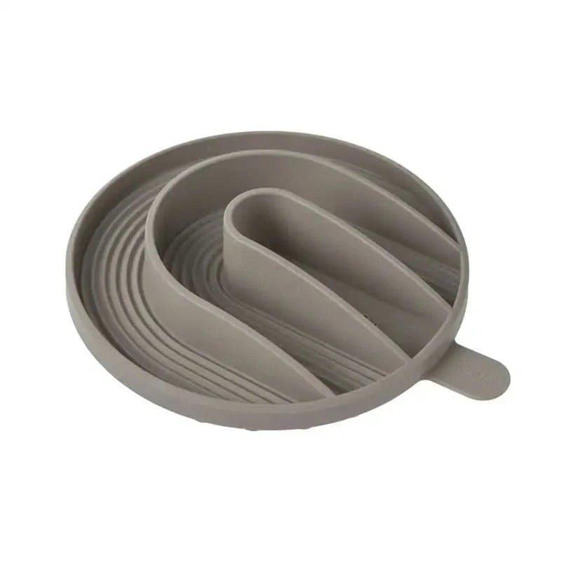 Flexible grauer Silikon-Splashguard für hundenapf cali, anti-schling-einsatz yumo