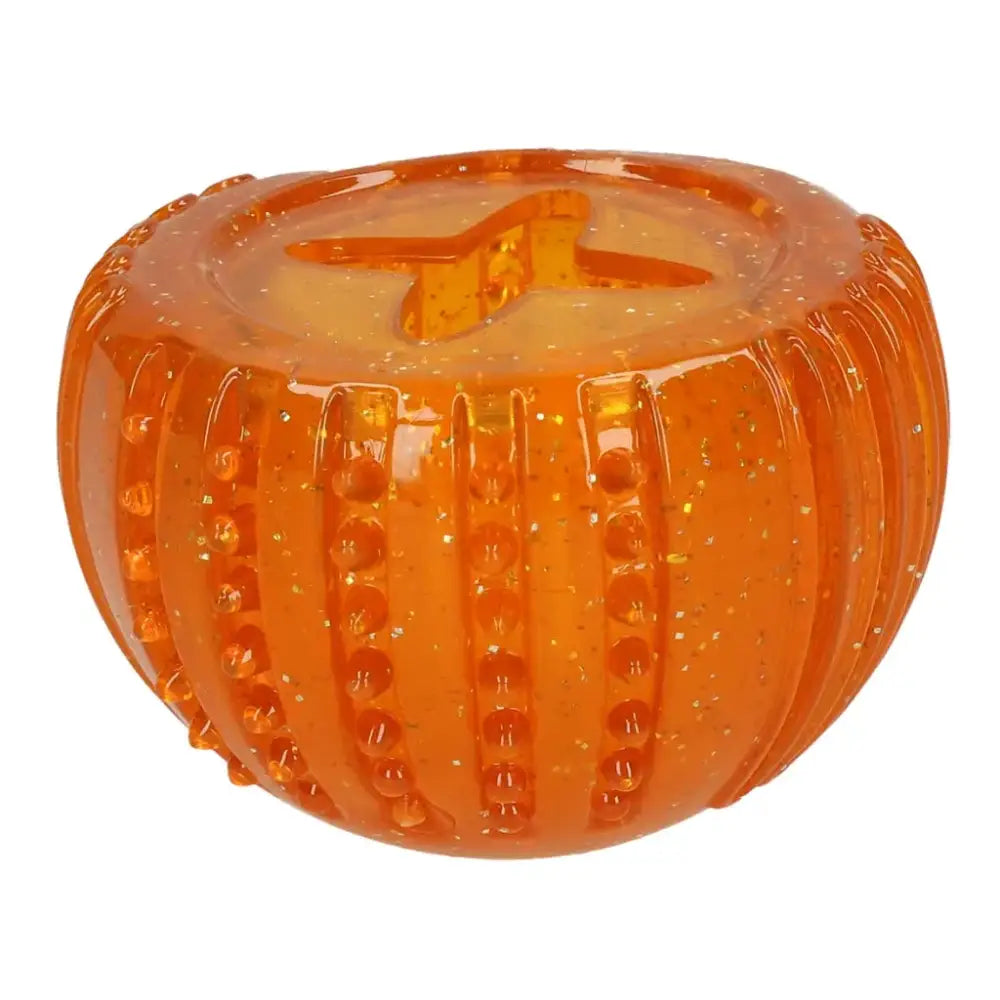 Orange Textured Dog Comets Treat Locker - Treat Dispensing Toy for Dogs