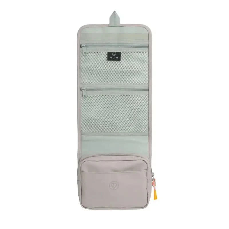 Hellgraue Erste-Hilfe-Set Tasche Bano mit Mesh- und Reißverschlussfächern, ideal als aid pouch bano und für wichtigen utensilien griffbereit