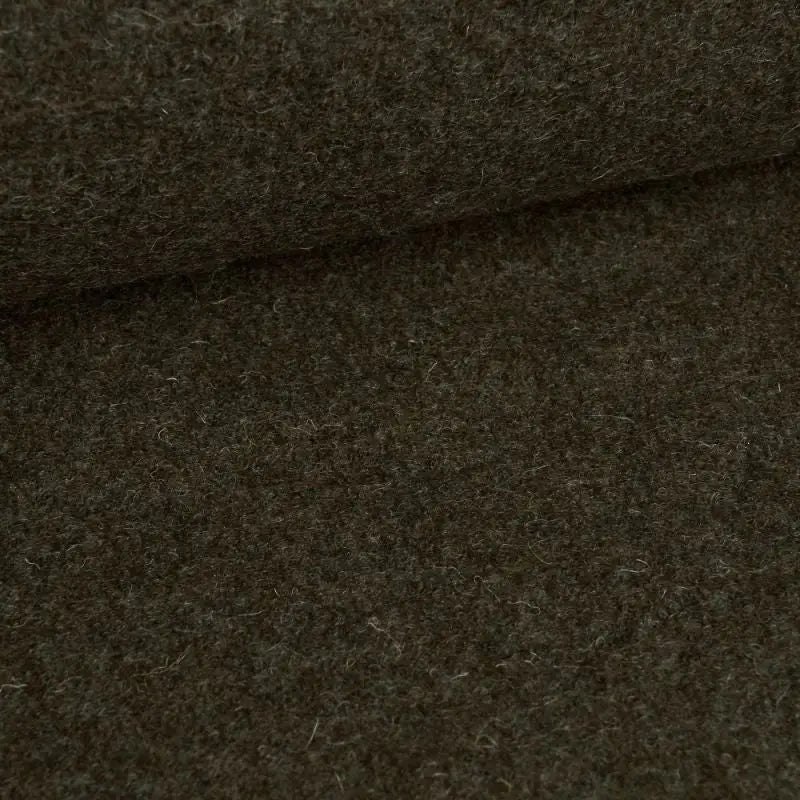Dark olivgrüner Wollstoff mit fuzzy Textur, perfekt für artgerechten Schnüffelspass mit dem Schnueffelball Watson