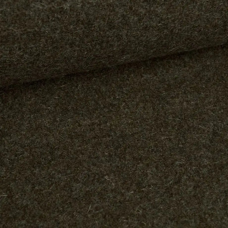 Dark olivgrüner Wollstoff mit fuzzy Textur, perfekt für artgerechten Schnüffelspass mit dem Schnueffelball Watson
