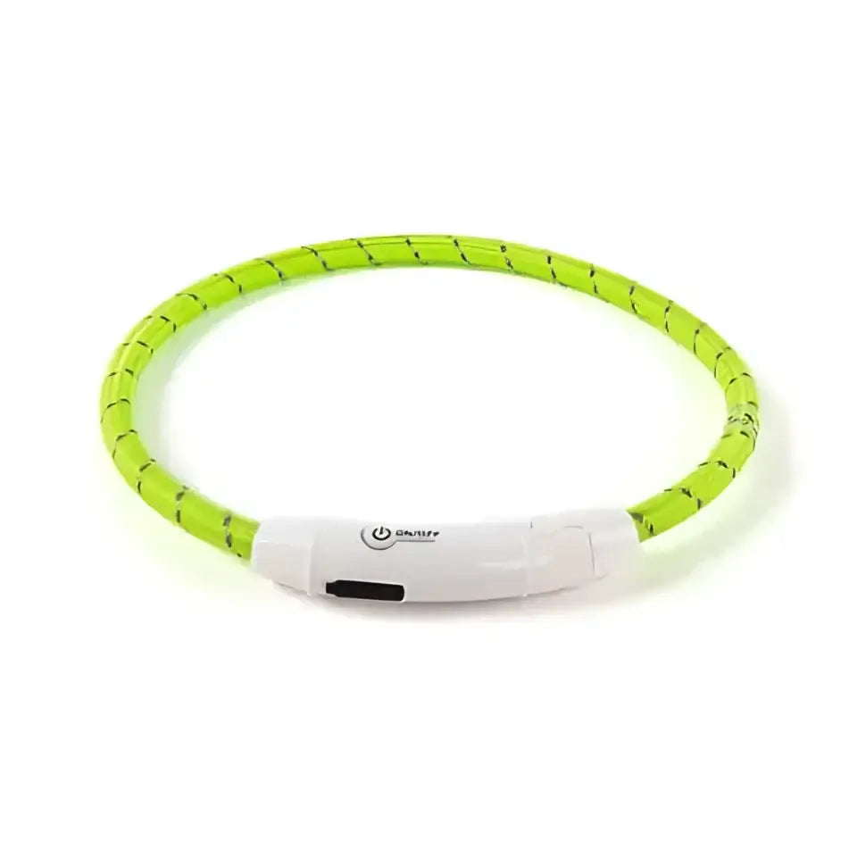 Leuchthalsband für Hunde mit reflektierendem Flash Ring und ein-/ausschalter