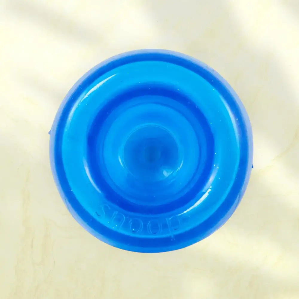 Blauer Plastikdeckel vom Outward Hound Orbee-Tuff Snoop interaktives leckerli-spielzeug