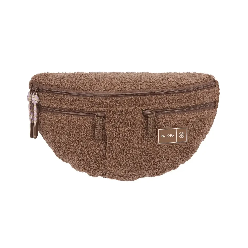 Braune flauschige Palopa Leckerlibeutel Emma Limited Edition mit Reißverschlüssen