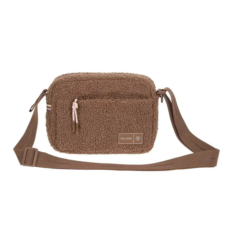 Leckerlibeutel Noka Teddy-Fleece mit Crossbody, verstellbarem Gurt und Fronttasche