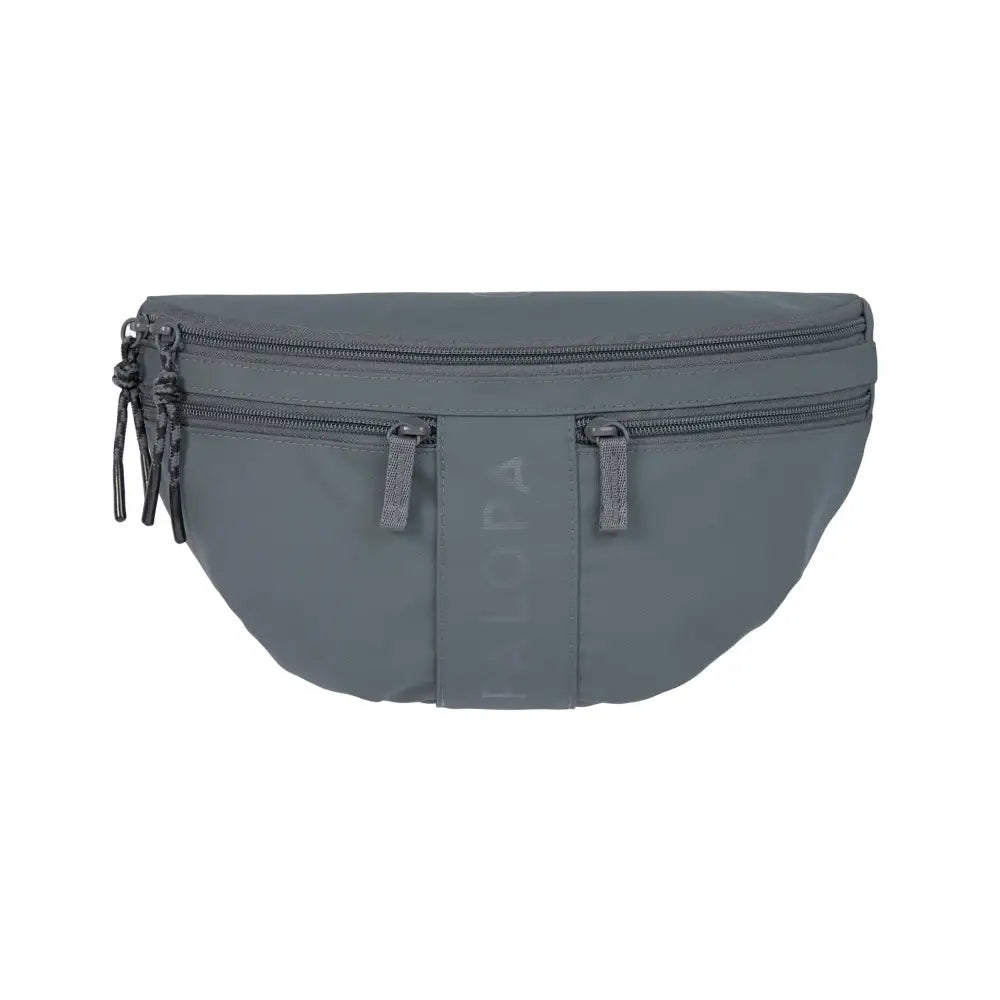 Darkgraue Polyester Bum Bag Emma mit mehreren Reißverschlussfächern, perfekt für Hundespielzeug