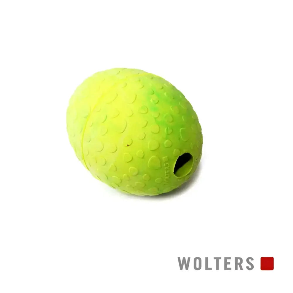 Grünes texturiertes Wolters Straussenei Hundespielzeug als interaktives Hundespielzeug