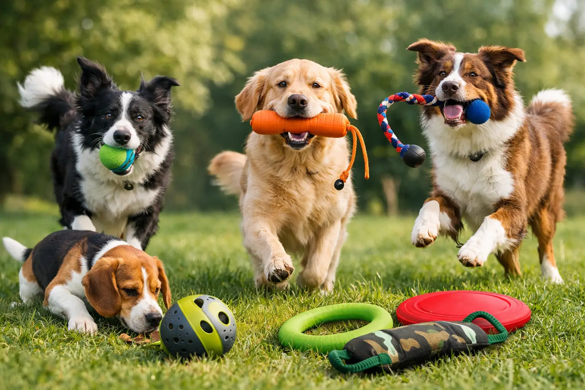 8 Apportierspiele für Hunde draussen mit Freude