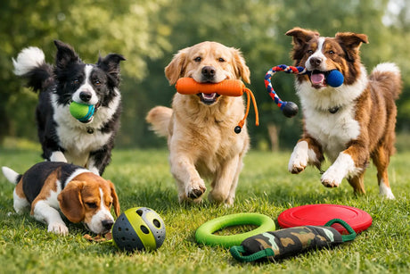 8 Apportierspiele für Hunde draussen mit Freude