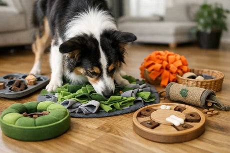 9 Schnüffelspiele für Hunde zuhause