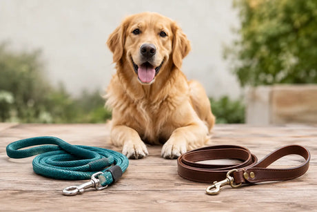 Tauleine oder Lederleine für Hunde wählen