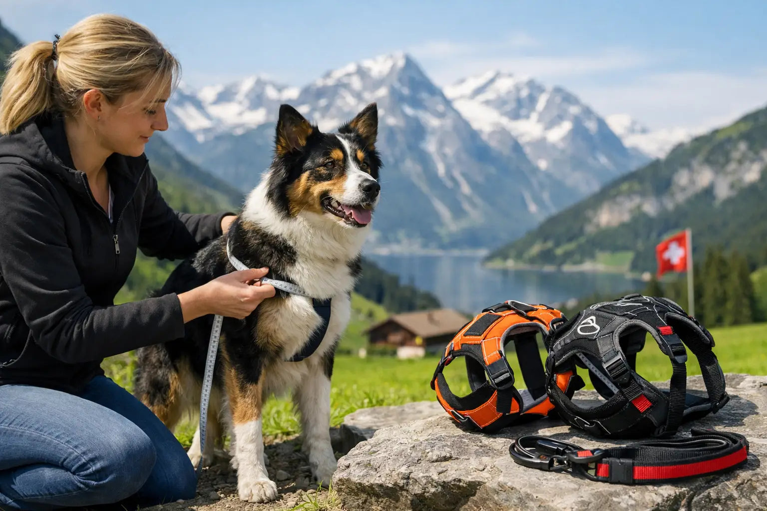 Hundegeschirr richtig ausmessen in der Schweiz