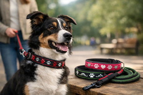 Besticktes Hundehalsband im Alltagstest