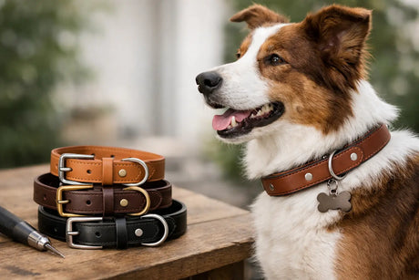 Hundehalsband Gravur Leder richtig wählen