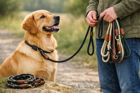 Retrieverleine richtig verwenden beim Hund