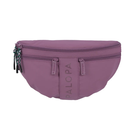 Lila Gürteltasche mit zwei Reißverschlüssen und dekorativem Kordelzug in der Taschen Sammlung