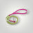 2-Farbige Biothane Leine 1,60 m fixe Länge - Avocadogrün-Pink - Hundeleine