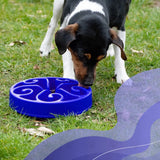 Blaue Slow-Feedernapf mit Labyrinth-Design für Eat Slow Live Longer