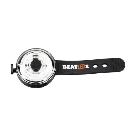 LED-Sicherheitslicht für Hunde von Beat Grossenbacher in Schwarz mit vier Leuchtfunktionen und gelochtem Silikonband