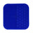Blaue Silikon-Topflappen mit strukturierter Oberfläche für Eat Slow Live Longer Leckmatte