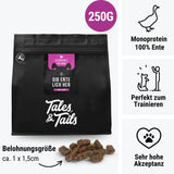 Tales & Tails Gib EnteLich her - Fleisch Leckerli für Hunde aus 100% Ente