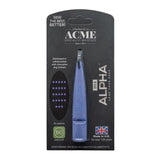 Blaue plastikpfeife mit schlankem design und acme logo für acme alpha hundepfeife 211,5