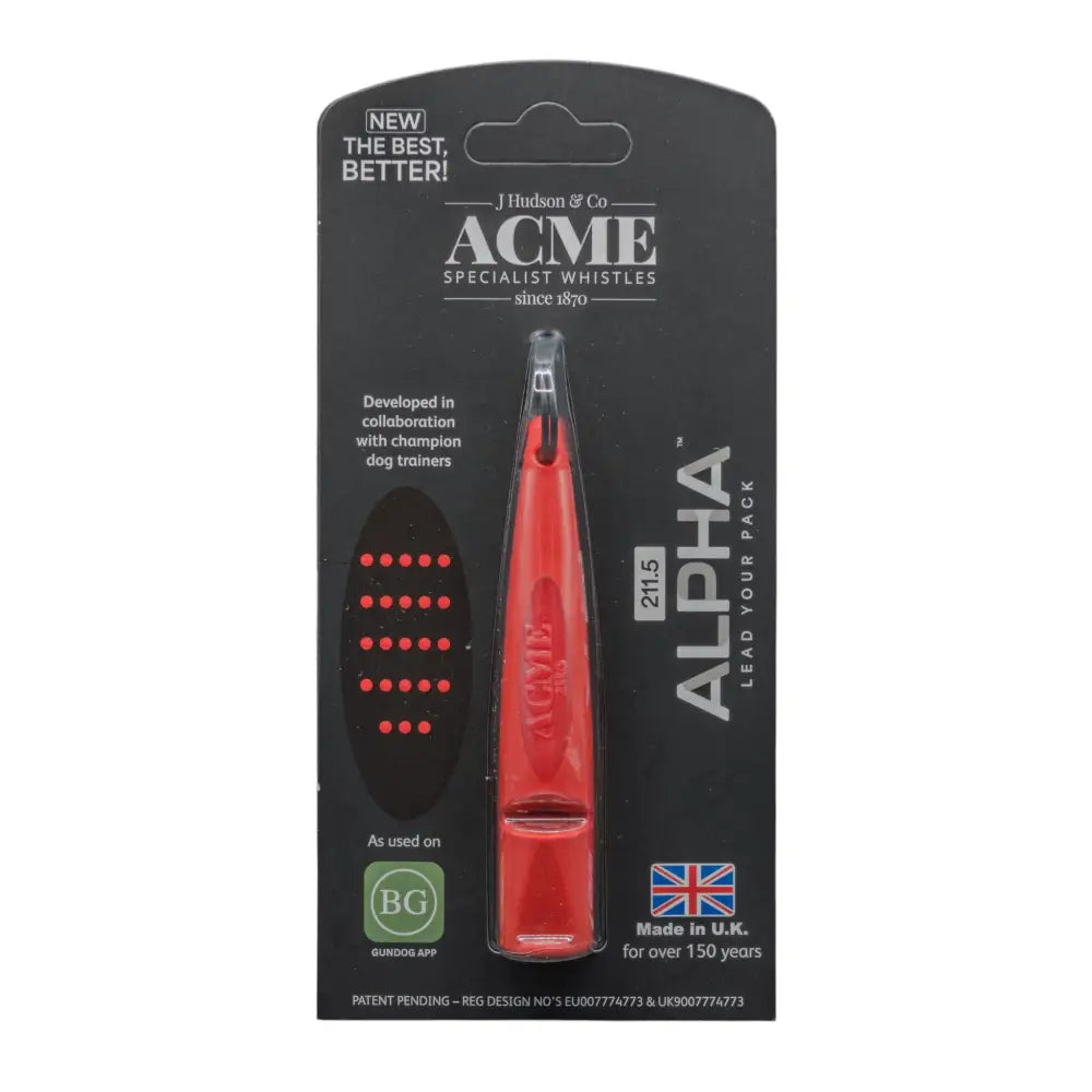 Roter plastik acme alpha hundepfeife von j hudson co ideal für hundetraining