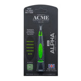 Grüne und transparente acme alpha hundepfeife 211,5 aus plastik mit ergonomischem design für hundetraining