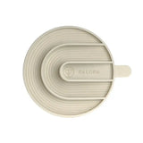 Beige silikon trivet mit Griff für hundenapf cali und anti-schling-einsatz yumo