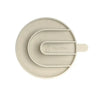Beige silikon trivet mit Griff für hundenapf cali und anti-schling-einsatz yumo