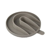 Flexible grauer Silikon-Splashguard für hundenapf cali, anti-schling-einsatz yumo