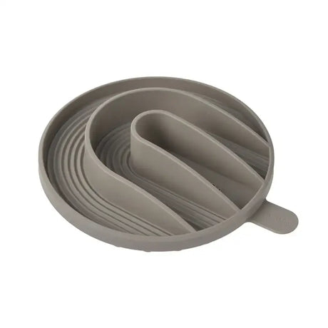 Flexible grauer Silikon-Splashguard für hundenapf cali, anti-schling-einsatz yumo