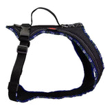 Blackes Hundegeschirr mit Blumen-Details für Beat Grossenbacher Hundegeschirr Fun Run Edelweiss