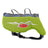 Bright lime grüne beat grossenbacher hundeschwimmweste aus mesh mit grauen gurten und rotem grossenbacher logo