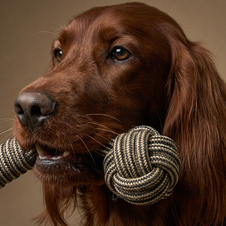 Lfloof Rope Tug Toy robuster Hundeseil Zerr und Kauspielzeug aus Baumwolle mit rutschfesten Griffen