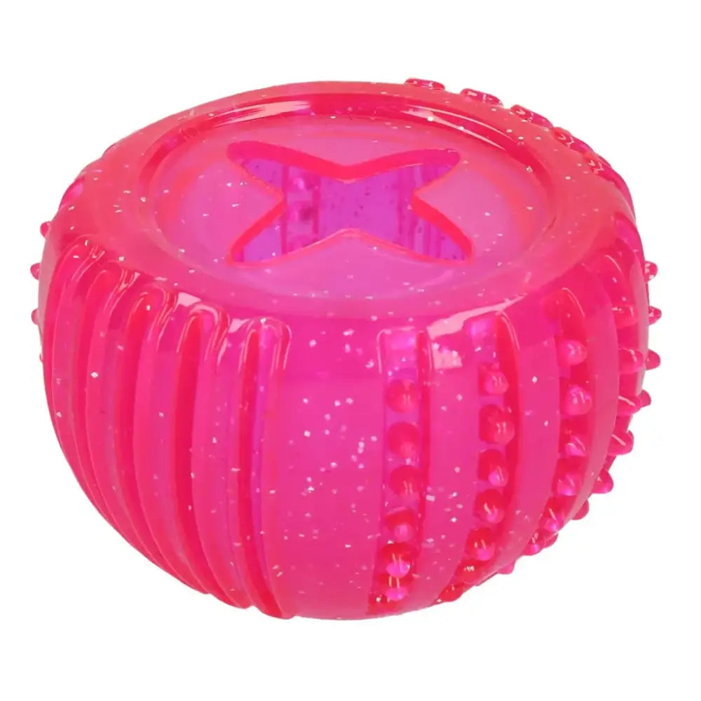 Pink Gummi Hundespielzeug im Dog Comets Treat Locker für Spaß und Belohnung