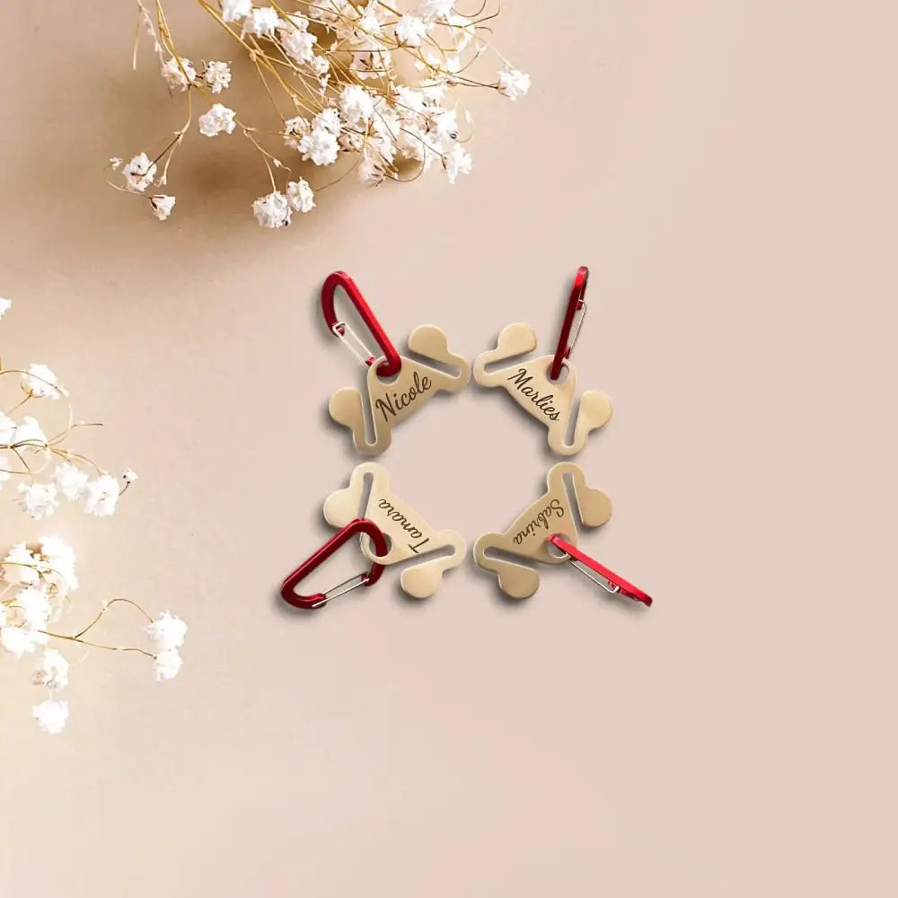 Personalisierte Hundeknochen-Schlüsselanhänger, ideal als edelstahl hundekotbeutelhalter oder hundespielzeug