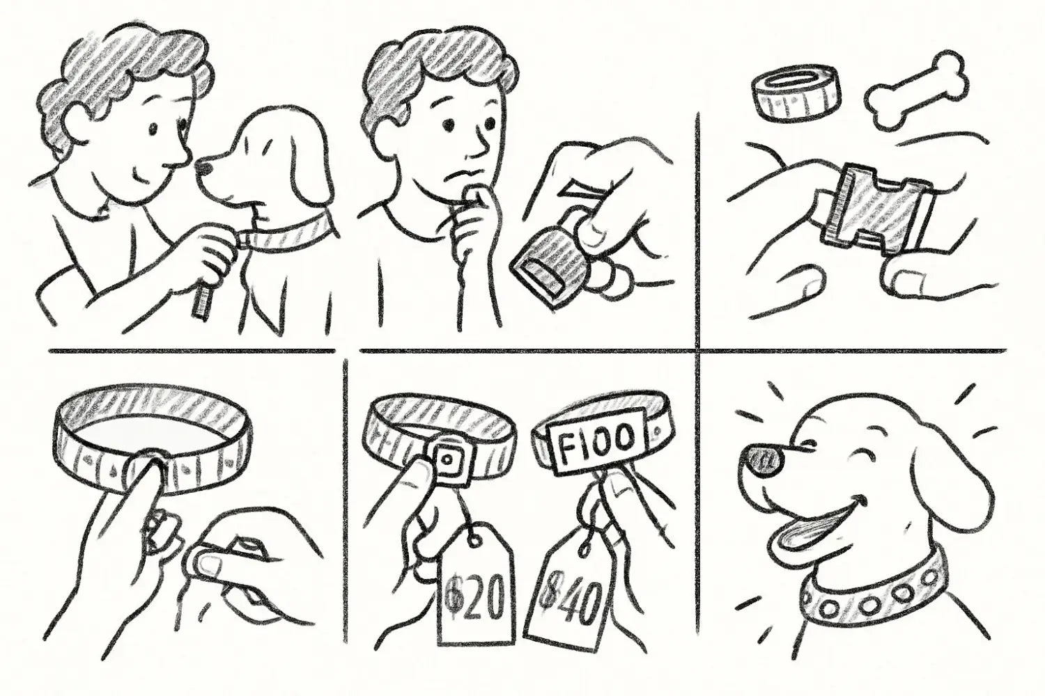 hundehalsband mit schnalle und runden metallnieten aus robustem leder im trend für 2025