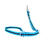 Blaue und schwarze Hundeleine eingefasst von Beat Grossenbacher, verschieden breiten