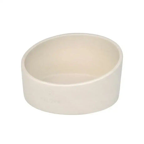 Hundenapf Cali echtes Highlight mit off-white Keramik und schrägem Rand, perfekt als Hundespielzeug