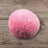 Fluffy pink felted wool ball Jumping Filzball aus regionaler bio-schurwolle Hundespielzeug