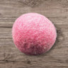 Fluffy pink felted wool ball Jumping Filzball aus regionaler bio-schurwolle Hundespielzeug