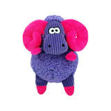KONG Sherps Floofs Widder kuscheltier, lila Plüschramm, pinke Hörner, perfekt zum Kuscheln