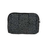 Graue gassitasche arizona mit pfotendruck, hochwertige verarbeitung, leckerli-tasche arizona