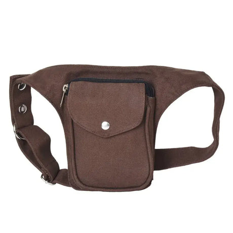 Braune Nijens Leckerli-Tasche Hamburg mit Hundespielzeug, praktische Drop Leg Bag