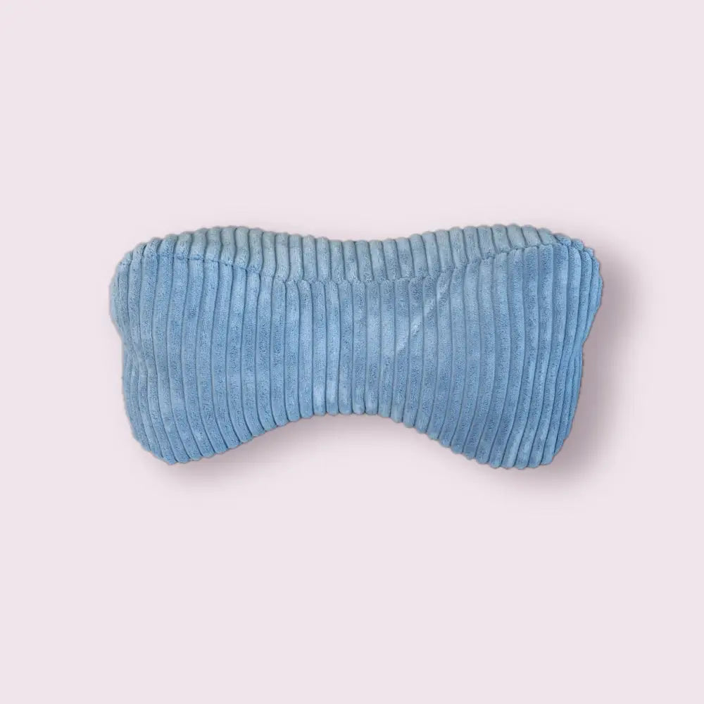 Blauer corduroy leseknochen rauchblau hundespielzeug als bequemes hundehalsband