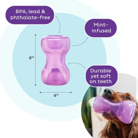 Lila Purple Hundespielzeug Knochen Outward Hound Double Snoop für Hunde